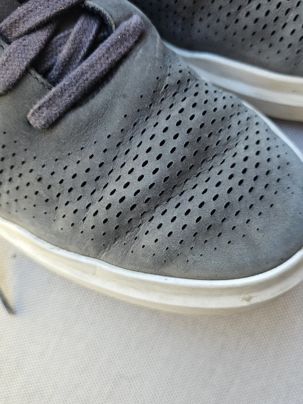 Cole Haan Suede Sneakers Men’s Size 10M Gray Lace Up Casual Shoes